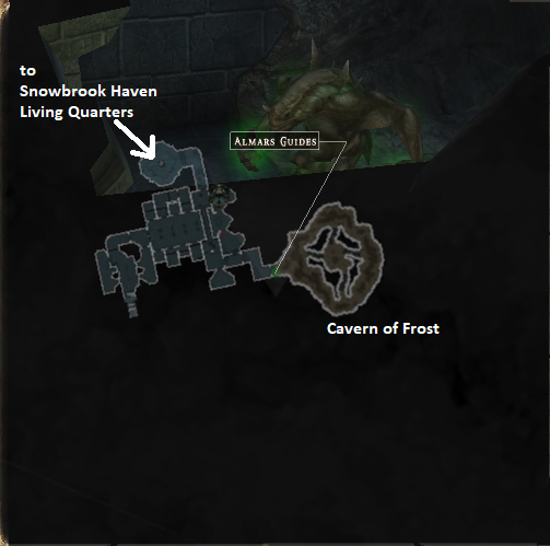 The Cavern of Frost Map Location